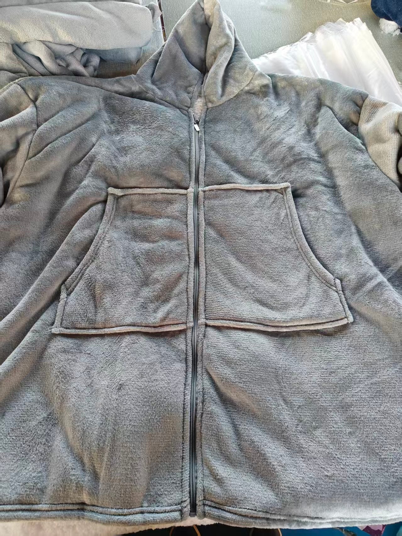 Amazon Thick Cozy Blanket with Hooded Robe for Comfort