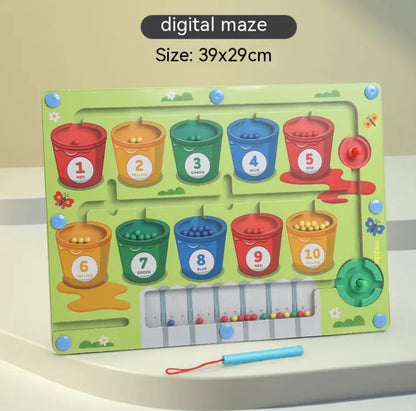 Digital Maze Wooden Puzzle