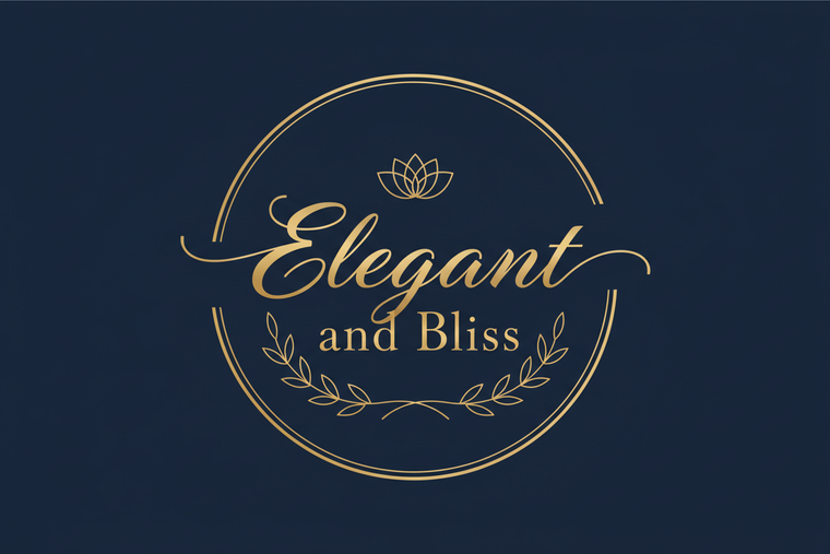 create a logo with words (elegant and bliss)