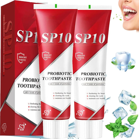 SP10 Probiotic Toothpaste 2pcs SP 10 Probiotic Toothpaste Whitening Sp-10 Ultra Whitening Toothpaste Sp 10 Toothpaste Sp10 Probiotic Stain Removal Toothpaste Deep Cleaning Care Toothpaste